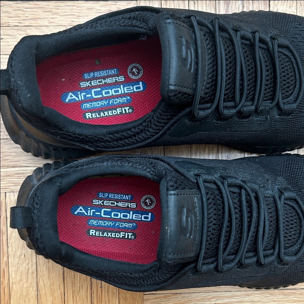 MEN'S SKECHERS WORK 77188 CESSNOCK SLIP-RESISTANT SHOES - Picture 4 of 6